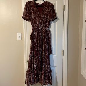Calvin Klein floral maxi dress